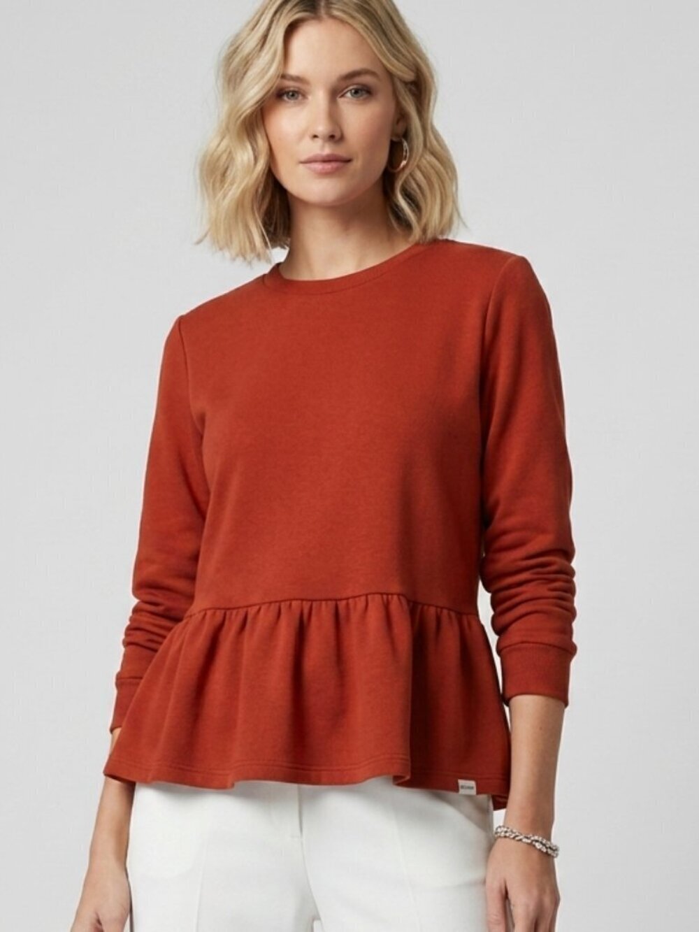 Joe Fresh x Jillian Harris Long Sleeve Peplum Top